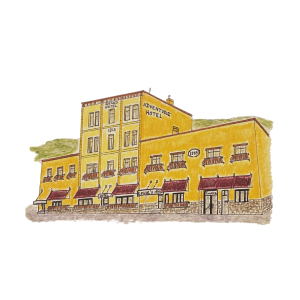 Adventure Hotel Nelson BC Drawing