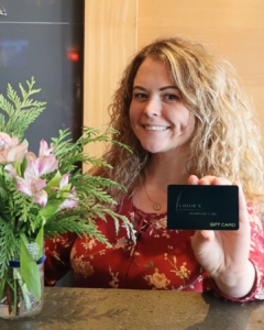 Ashley holding Louie's 